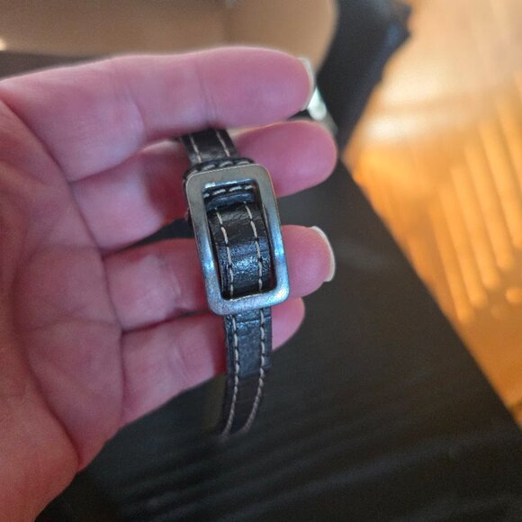 Brighton Black Leather Liza French Kiss Crossbody Organizer / Shoulder Bag w/box - Picture 13 of 16